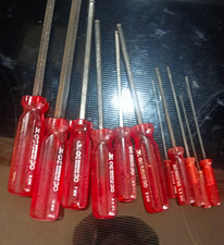 Bondhus Metric Hex Screwdriver Set Red Cushion Grip 10mm 8mm 7mm 5.5mm Partial