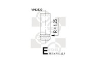 BGA V912220 Einlassventil FüR CitroËN, Peugeot