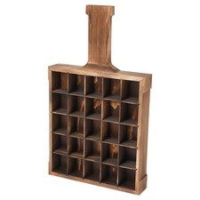 25 Shot Glass Display Case Wall Mounted Shot Glass Holder Shelf Home Bar Decor