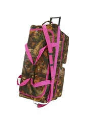 Large 30 Itch"E-Z Roll" Real Tree Hunting Rolling Duffel Bag/Printed Camoufla...