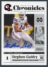 2020 Panini Chronicles Draft Picks Stephen Guidry Auto Rookie RC #19 Miss St