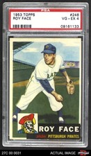 1953 Topps #246 Roy Face Pirates RC PSA 4 - VG/EX