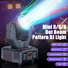 120W LED Laser Moving Head Light RGB Pattern Beam Stage Lighting DJ Disco DMX US