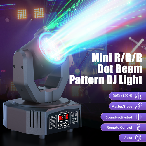 120W LED Laser Moving Head Light RGB Pattern Beam Stage Lighting DJ Disco DMX US - Bild 3 von 12