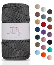 2mm x 125Yd Polyester Macrame Cord Anthracite Polypropylene Rope for DIY Crafts