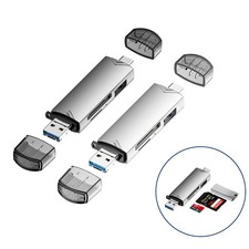 6 in 1 Card Reader Memory Card Reader USB 3.0 Type-C Reader SD OTG Adapter Micro