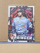 2022 Topps Fire - George Springer #143 Toronto Blue Jays