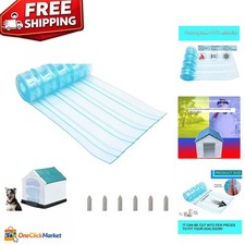 Durable Dog Door Replacement Flap in PVC - 11.8x4.9ft, Weatherproof  Safe