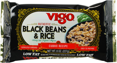 Vigo Authentic Black Beans & Rice, Low Fat, 8Oz (Black Beans & Rice, Pack of 1)