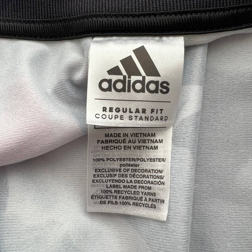ADIDAS Black Multicolor Long Sleeve AOP 3S Tricot Jacket, Girls Large (14) - Picture 10 of 10