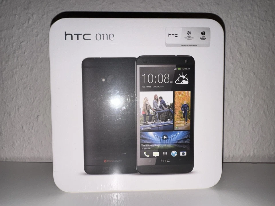 HTC One (M7) 801n – BLACK - 32GB – NEU & ORIGINALVERSIEGELT / FACTORY SEALED TOP - Bild 1 von 4