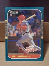 1987 JIM LINDEMAN DONRUSS THE ROOKIES ROOKIE CARD RC #41 STL CARDINALS . rookie card picture