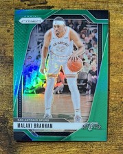 2024-25 Panini Prizm Malaki Branham Green Prizm #209 San Antonio Spurs