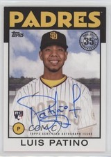 2021 Topps 1986 Topps Baseball Auto Luis Patino #86A-LPA Auto y0i