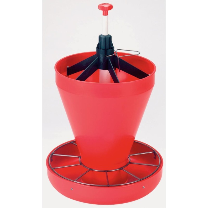 Mangeoire Maxi Hopper Pan anti-gaspillage avec régulateur de débit pour porcelets
