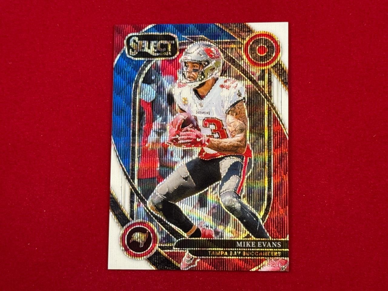 2024 PANINI SELECT MIKE EVANS #283 TRI-COLOR PRIZMS 13/149 BUCCANEERS JERSEY #