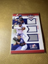 Hunter Greene Jake Burger Harrison 2017 Stars Stripes #4 Trios Materials 189/199