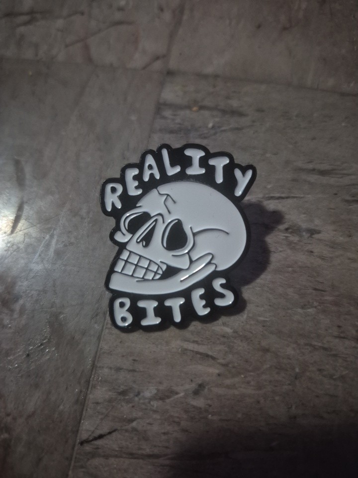💀 Spooky Skull FANTASY Pin ☠️ - Halloween Horror Skull Pin - Reality Bites