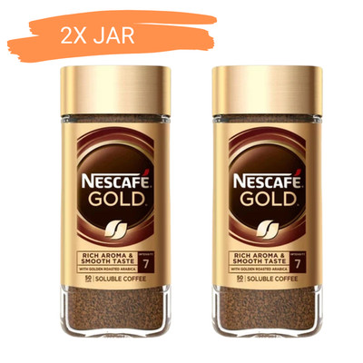 Nescafe Gold Instant Coffee 100g x2 Jars Rich Aroma Smooth Premium Blend