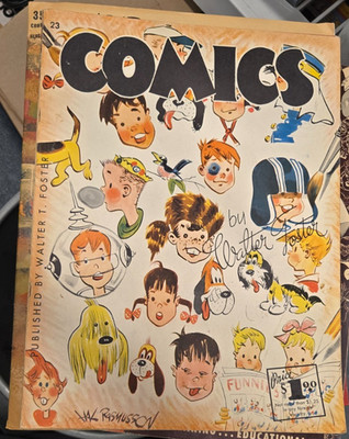 COMICS INSTRUCTION BOOK/ HAL RASMUSSON - WALTER FOSTER ART SERIES 1950'S
