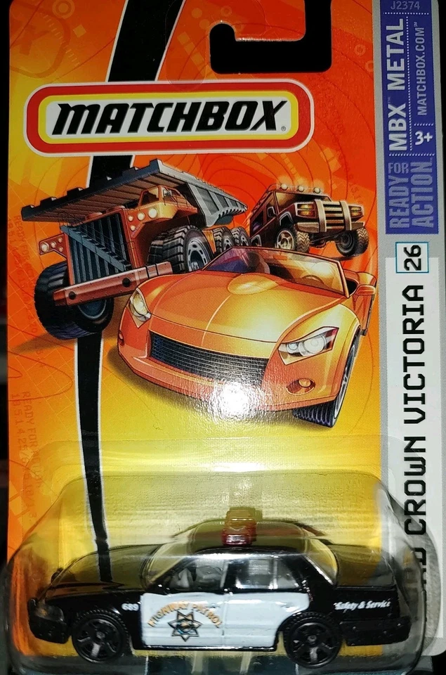 MATCHBOX MBX #26 Ford Crown VICTORIA CALIFORNIA HIGHWAY PATROL CHIPS BASIC MISP - Image 4 of 4