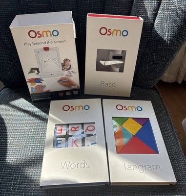Osmo Genius Kit Bundle Base Numbers Words Tangram for iPad NEW OPEN BOX