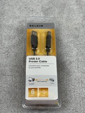 New BELKIN Printer Cable USB 2 High-Speed 2.0 Cable 6 FT USB