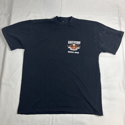 Altay HARLEY DAVIDSON Mosul, Iraq T-Shirt Embroidered Front 2-Sided Small Black