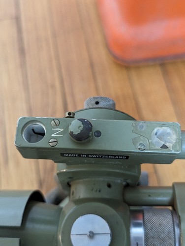 WILD HEERBRUGG SWITZERLAND T1 THEODOLITE W/CASE #2 - Picture 6 of 18