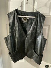 FIRST GENUINE LEATHER MEN  S LIGHT WEIGHT VEST Size 52
