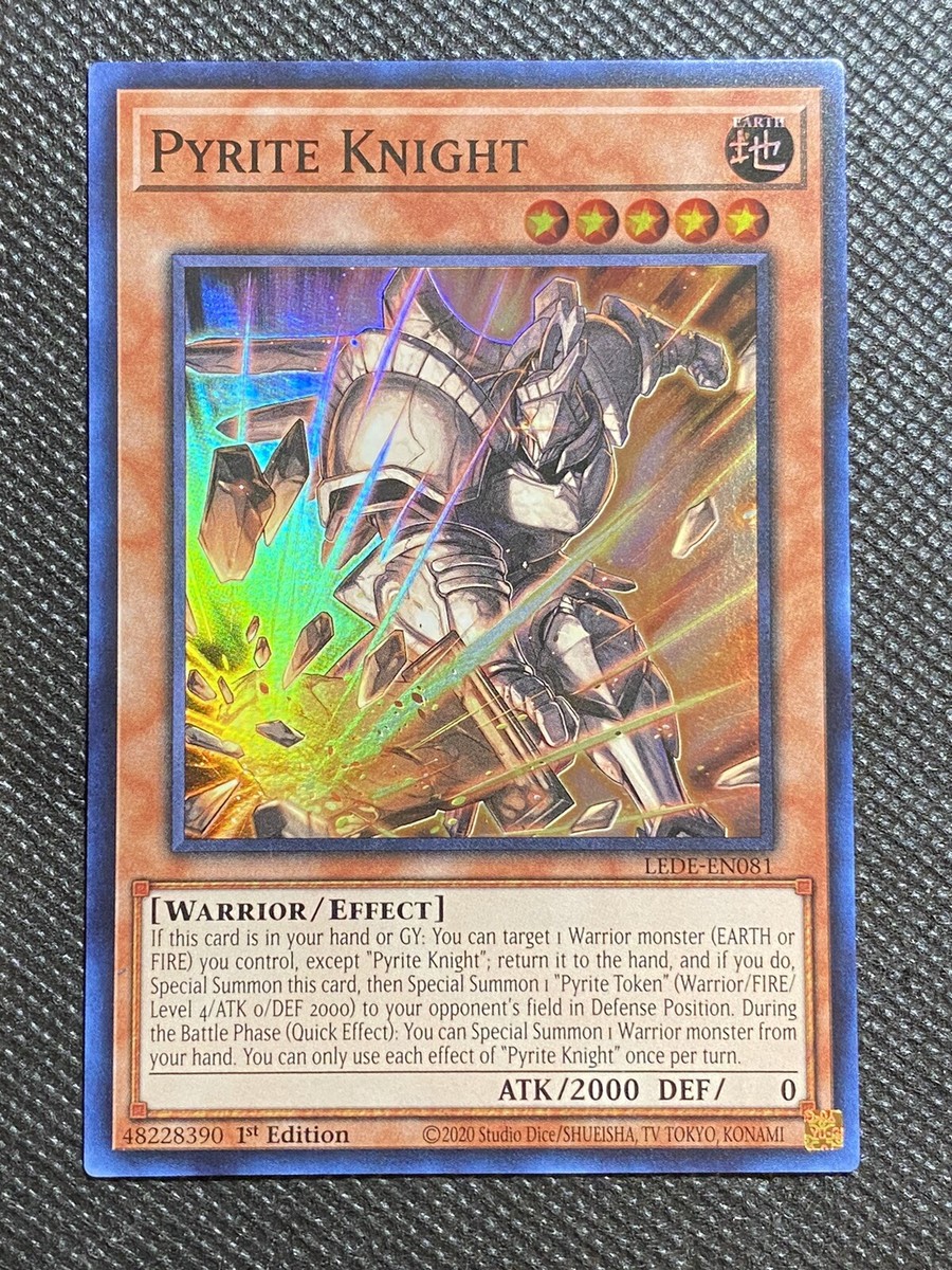PYR KNIGHT パラナイト YuGiOh! - Pyrite Knight LEDE-EN081 Super Rare 1st Edition Near