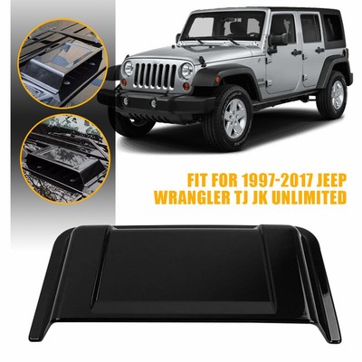 Hood Cowl Hood Vent Scoop Vent Cover For 1997-17 Jeep Wrangler TJ JK Unlimited T
