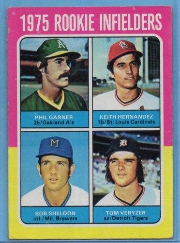 1975 Topps #623 Rookie Infielders VG-VGEX+ WRINKLE Keith Hernandez RC A8665