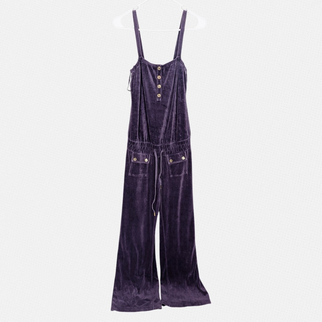 Y2K Juicy Couture Velour P Jumpsuit Romper Overall One Piece