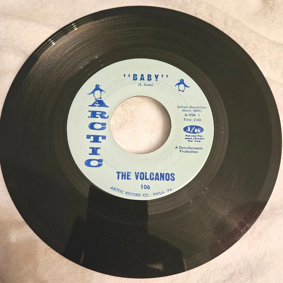 THE VOLCANOS STORM WARNING SWEET/NORTHERN SOUL 45rpm  ARCTIC 106 JAMIE GUYDEN NM - Image 3 of 3