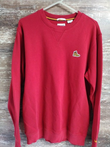 NWT Timberland Mens Jumper Organic Cotton Sweater Long Sleeved Hiking Boot SZ L