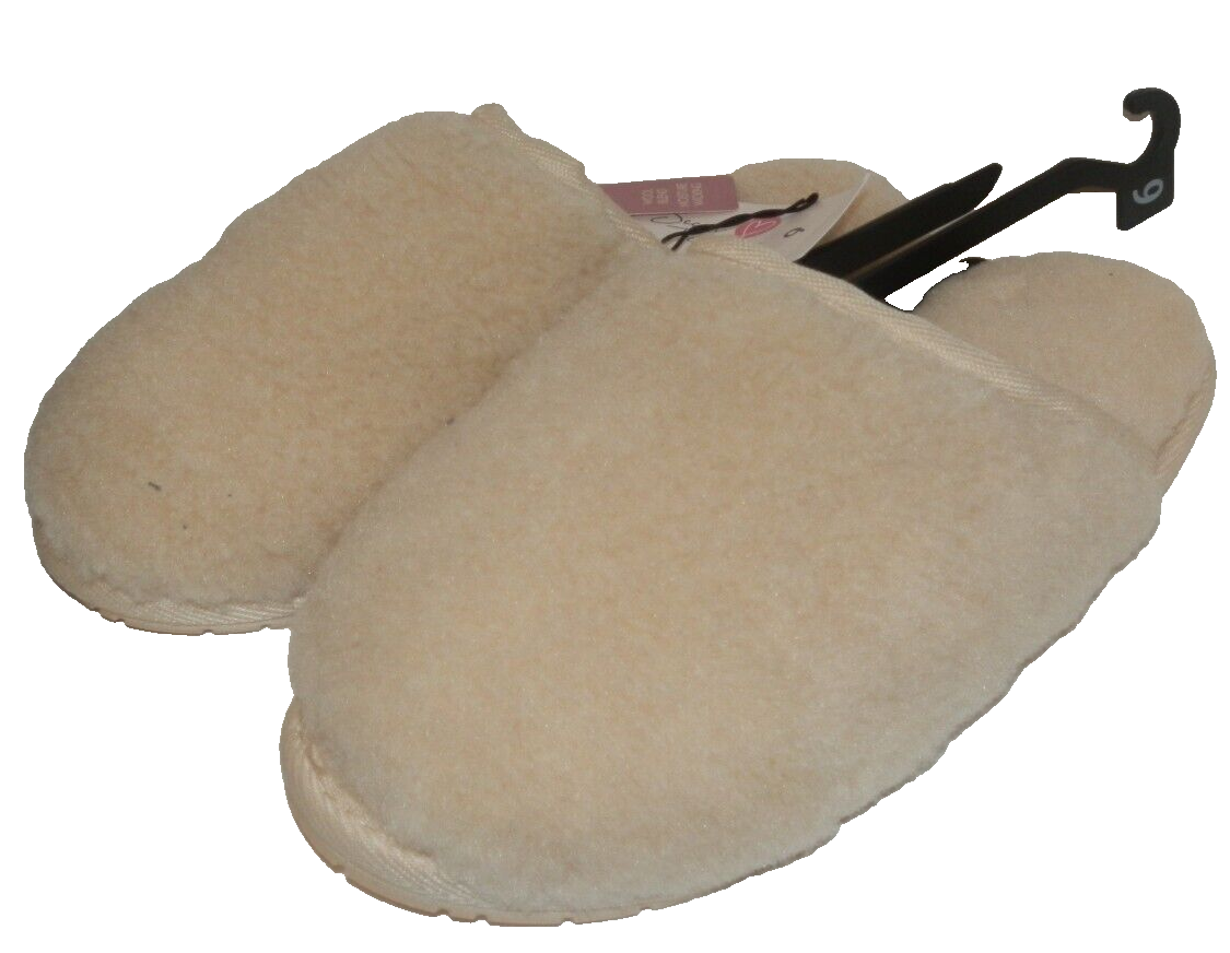 SAOLA Ciabatte donna nuove taglia 9 beige tesori segreti zoccoli graffi suola rigida