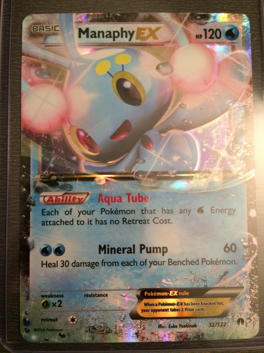 Pokemon TCG Trading Card Game - Manaphy EX- BREAKPoint #32/122