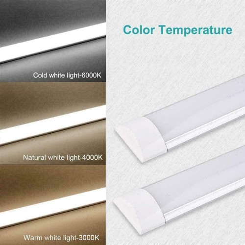 5FT LED Strip Lights Batten Tube Light Office Shop Garage Ceiling Lamp Daylights - Picture 6 of 30
