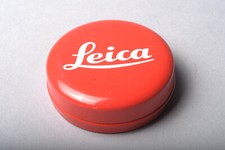 Vintage Leica Promotional Metal Red Case with Original Gummies