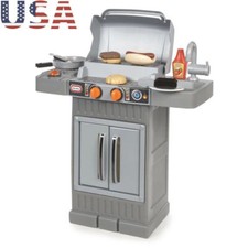 BBQ Grill 8-Piece Pretend Play Kitchen Toys Playset Kids Toddlers Boys Girls New
