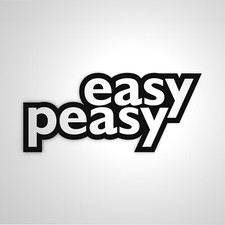 Easy Peasy Sticker Lifestyle Sticker Lustig Sprüche NEU