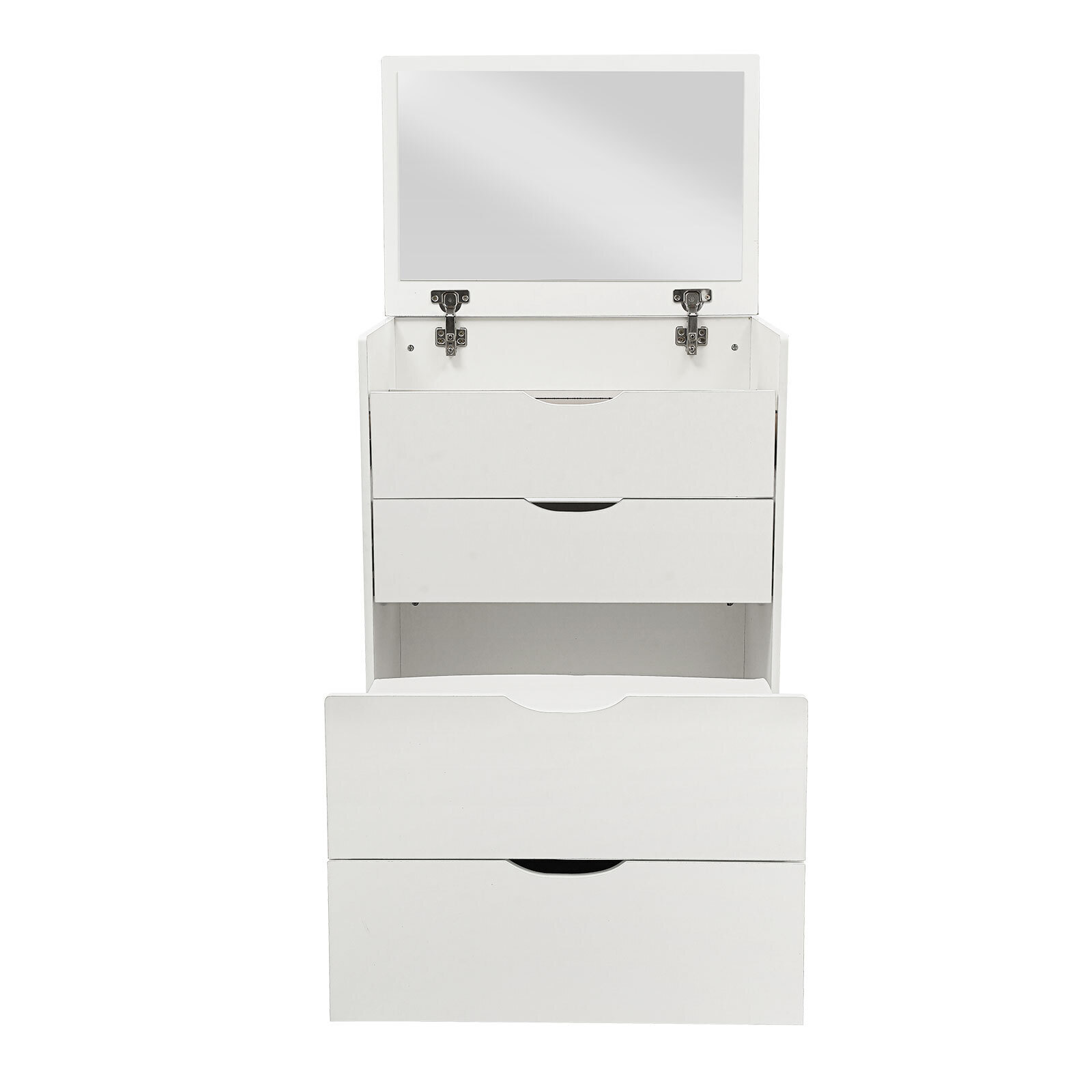 Makeup Vanity Table Dressing Table Three Drawers Vanity Desk White Makeup Table