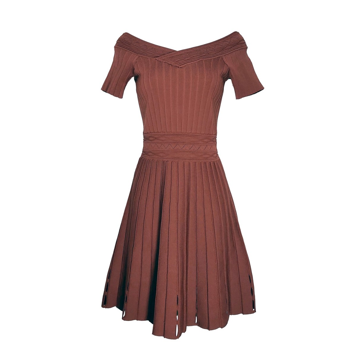 sandro dress brown SANDRO