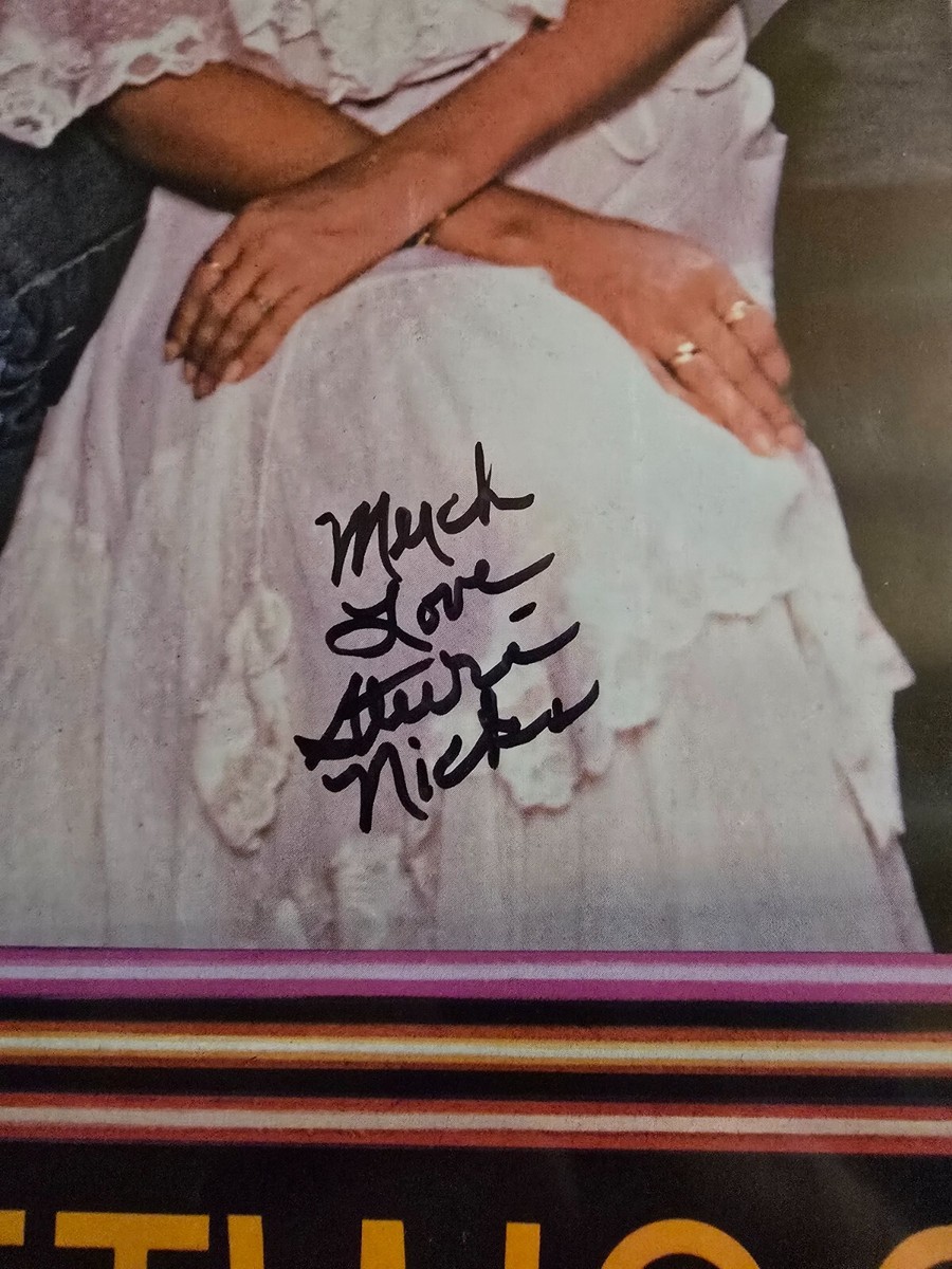 STEVIE NICKS signed auto FLEETWOOD MAC 1982 Mirage Tour Schiltz