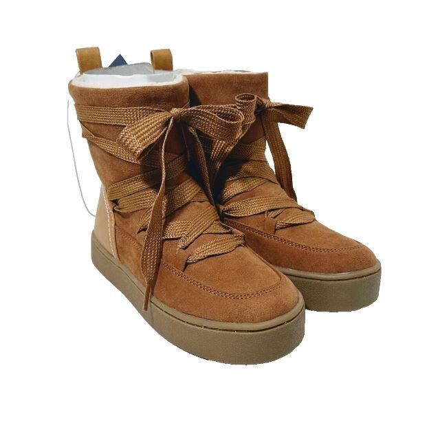 Universal Thread Women's Birgitte Winter Boots, Cognac Size