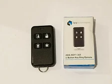 2GIG TECHNOLOGIES 4 BUTTON KEY RING REMOTE 2GIG-KEY1-345 