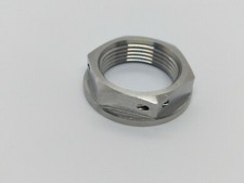 Aprilia Tuono Titanium axle nut 11-19 Ti hex head plain drilled front rear race
