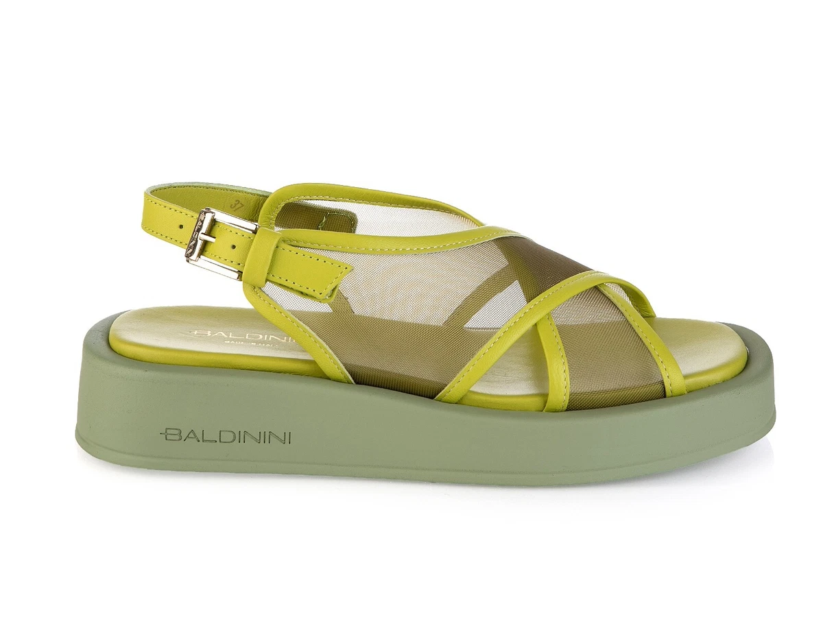 dissipation lækage Give Authentic Baldinini Leather Italian Designer Sandals New Collection Green |  eBay