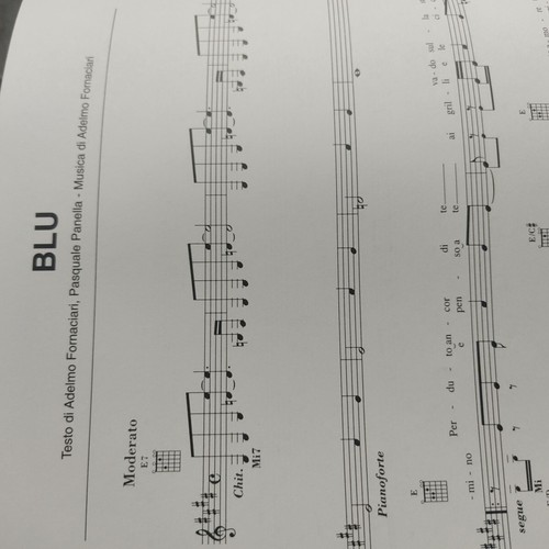 Zucchero Fornaciari Blue Sugar Spartiti Accordi Testi 11 Brani Linea Melodica - Foto 5 di 6